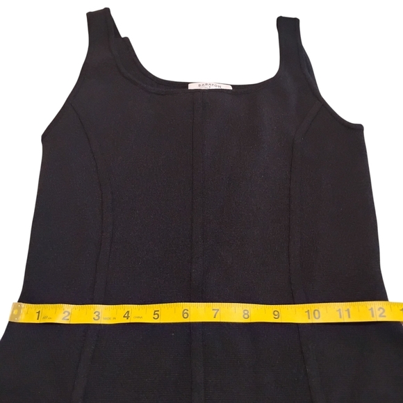 Babaton Aritzia | NWOT Sculpt Knit Bustier Black Mini Bodycon Contour Dress | SM - Picture 4 of 11